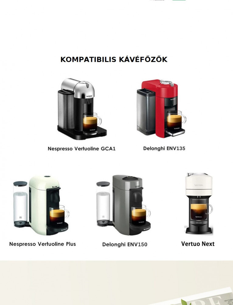 Nespresso Vertuo m anyag ut nt lthet k v kapszula 150ml 1db